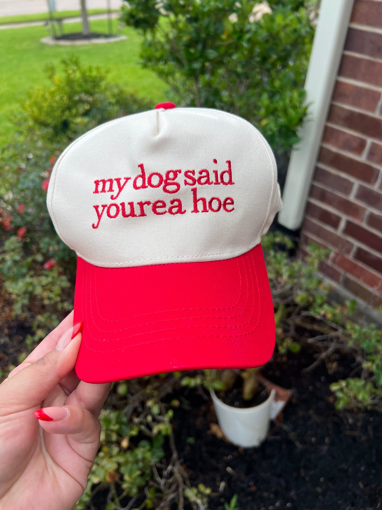 My dog said you’re a Hoe cap