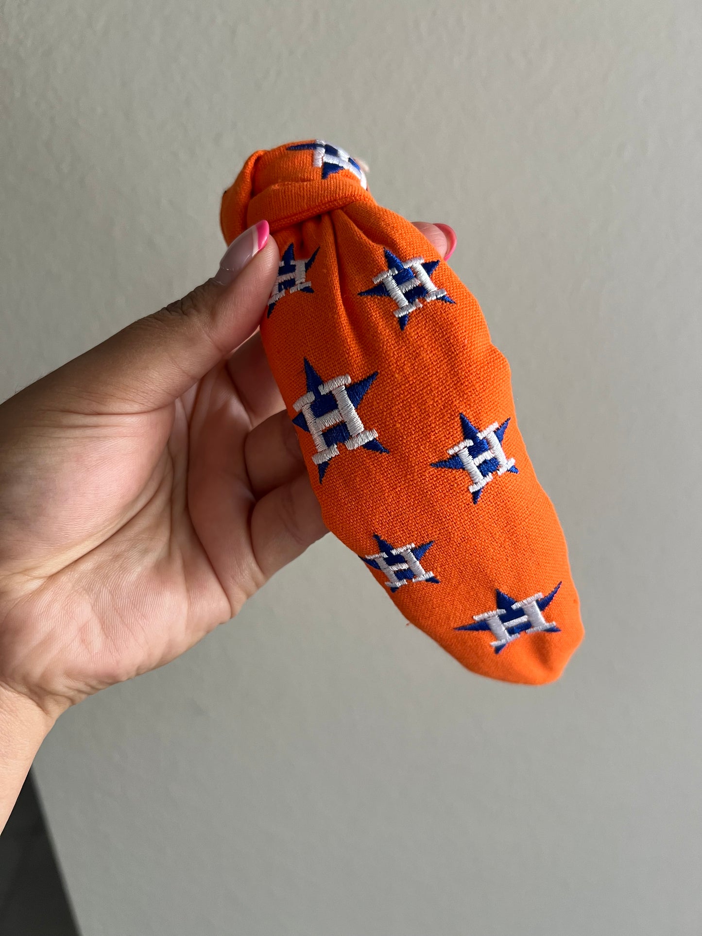 Embroidered Astros headband
