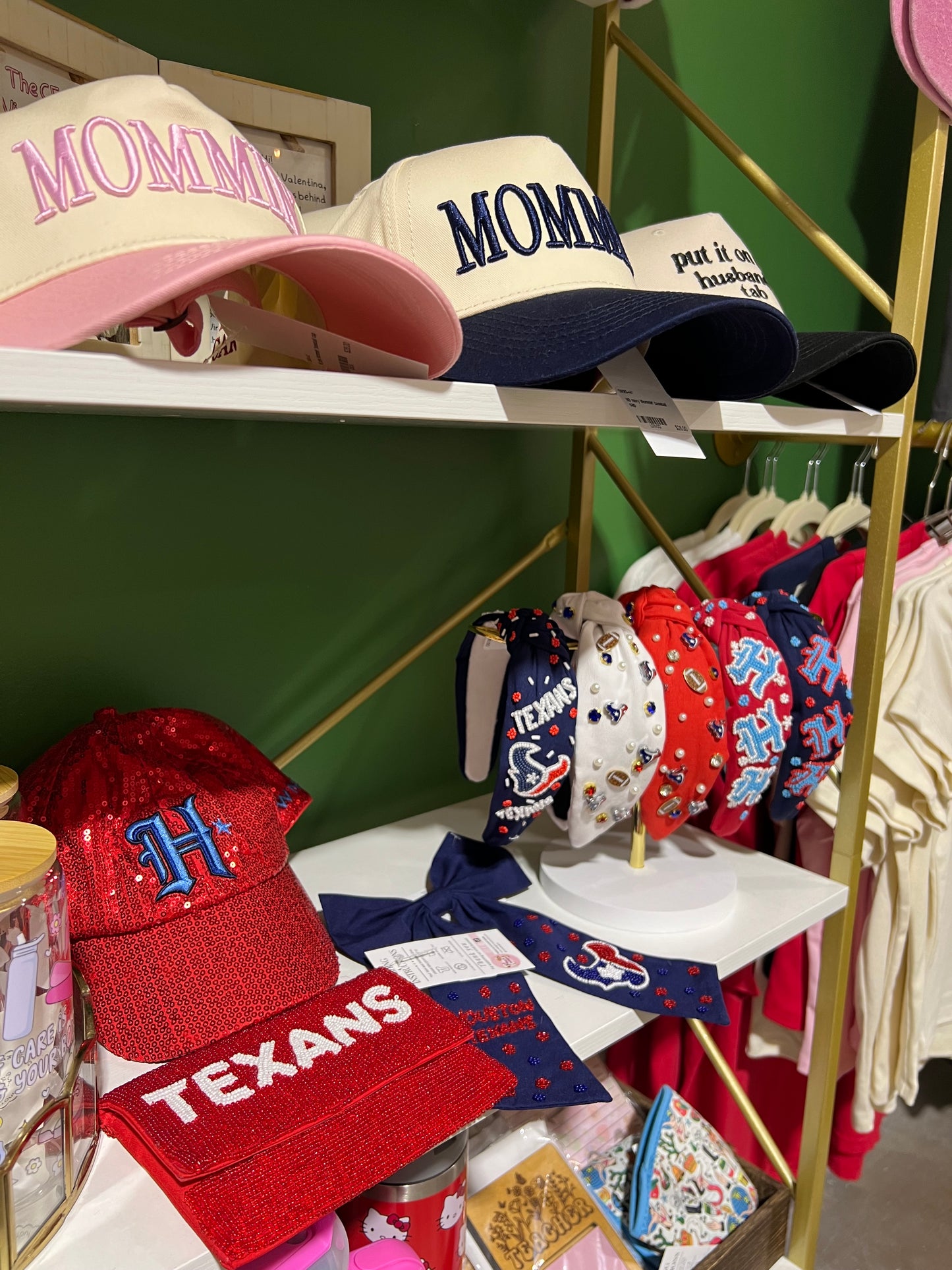 Texans beaded coin pouch