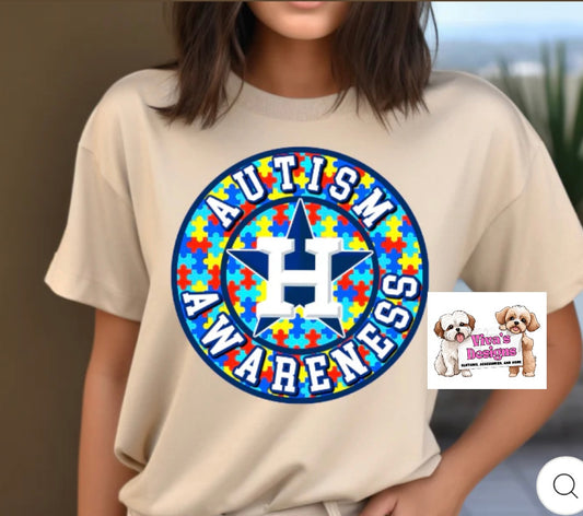 “H” navy star Autism Awareness