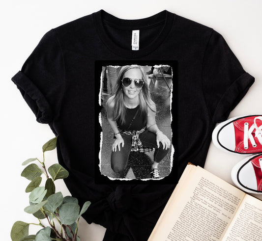 Custom Blk/White picture shirt