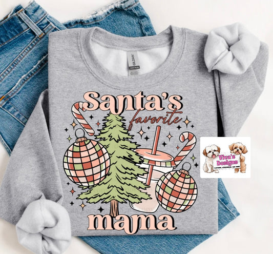 Santa’s favorite Mama T-Shirt