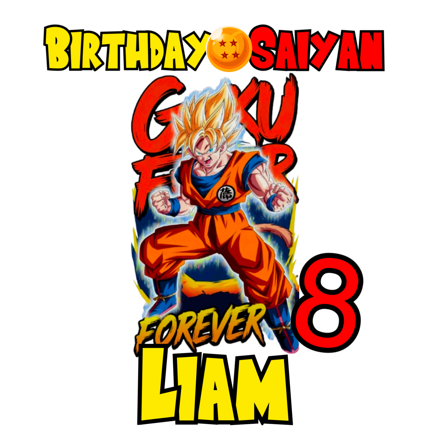 Custom Goku birthday