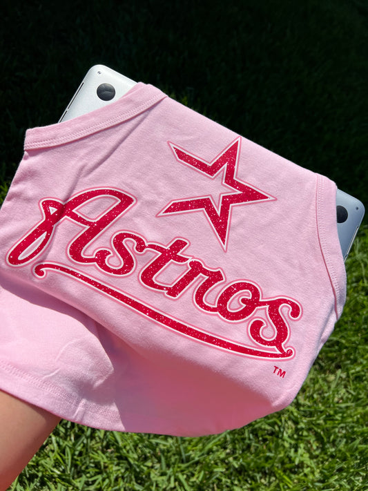 Glitter Pink on Pink Tank