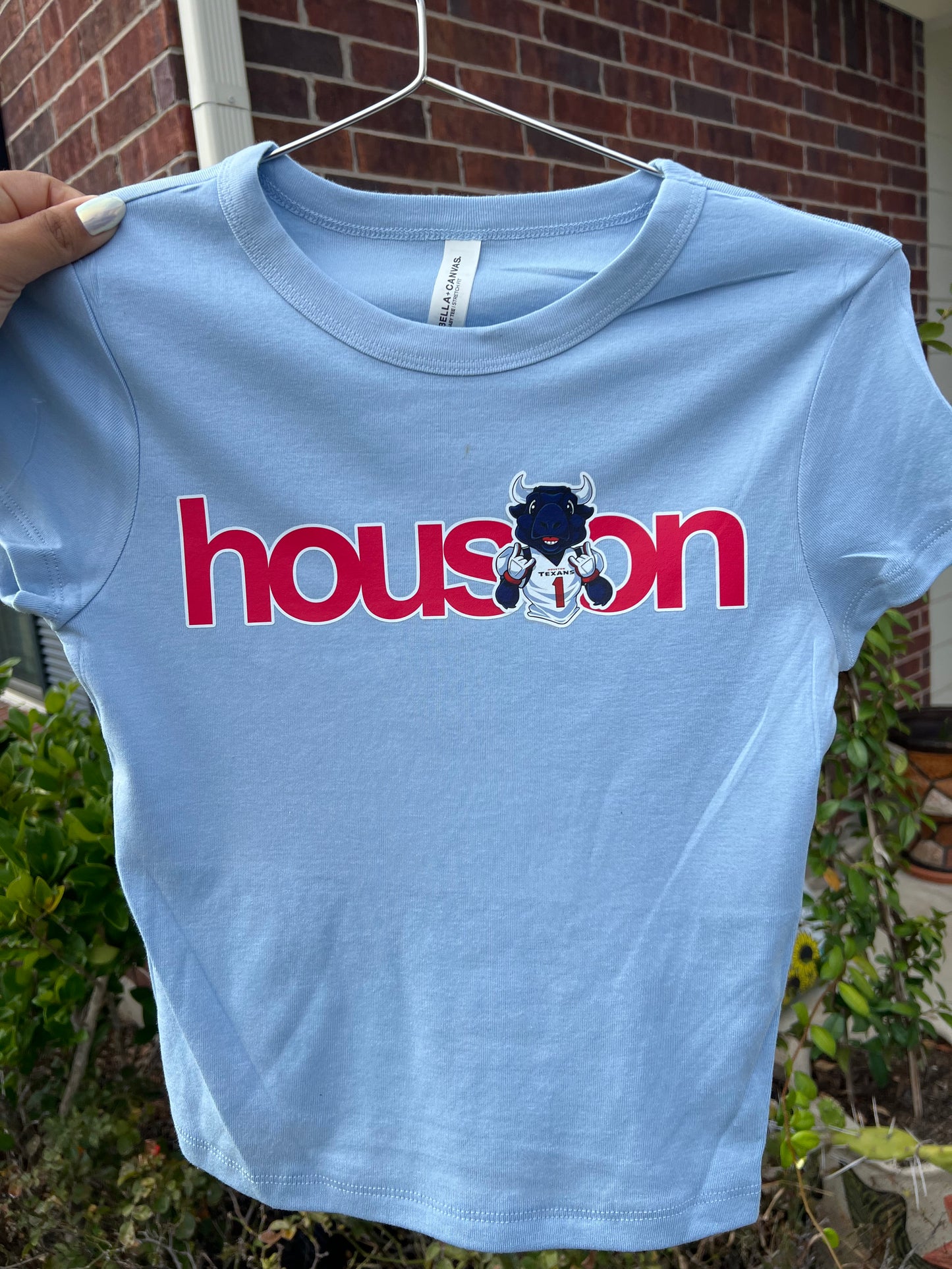 Houston (Texans theme/Red) baby tee