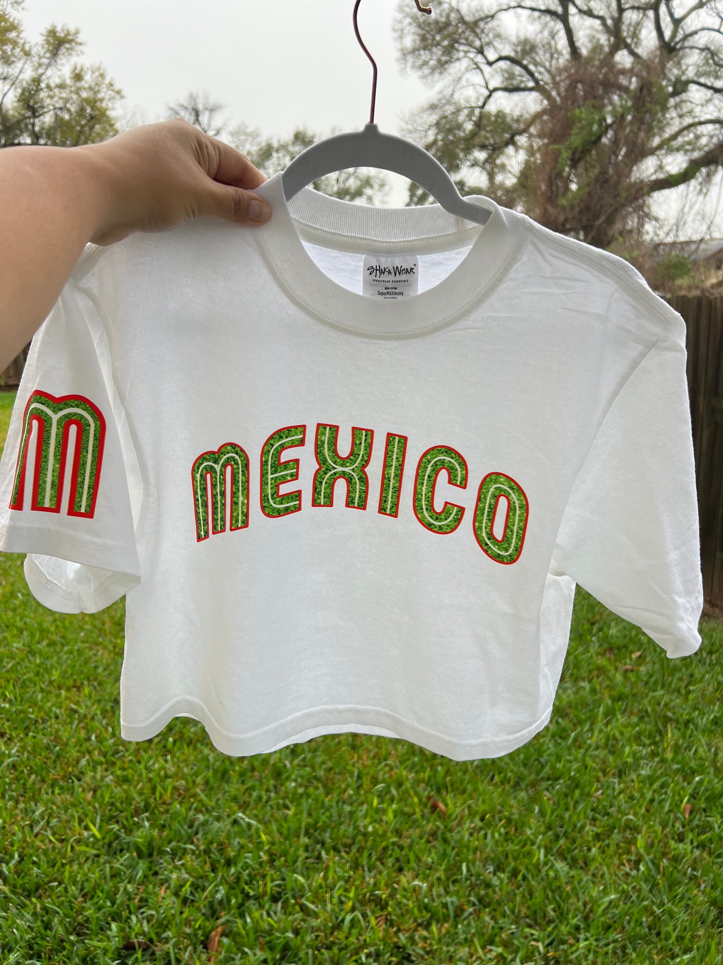 Mexico glitter Crop top