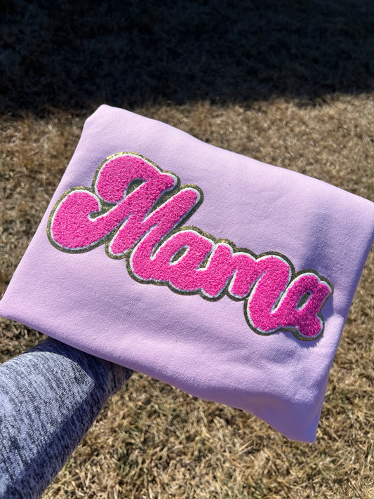 Chenille Patch Mama Sweatshirt