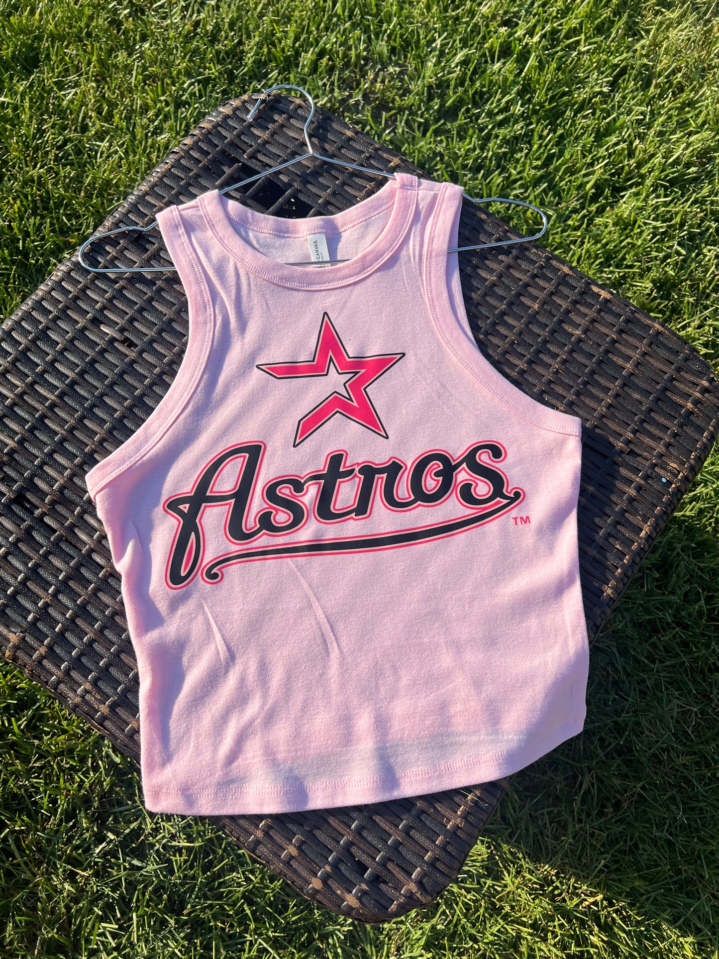 Tank Top Pink on Pink Astros